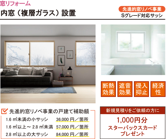 内窓 (複層ガラス)