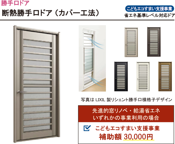 断熱勝手口ドア (カバー工法) 